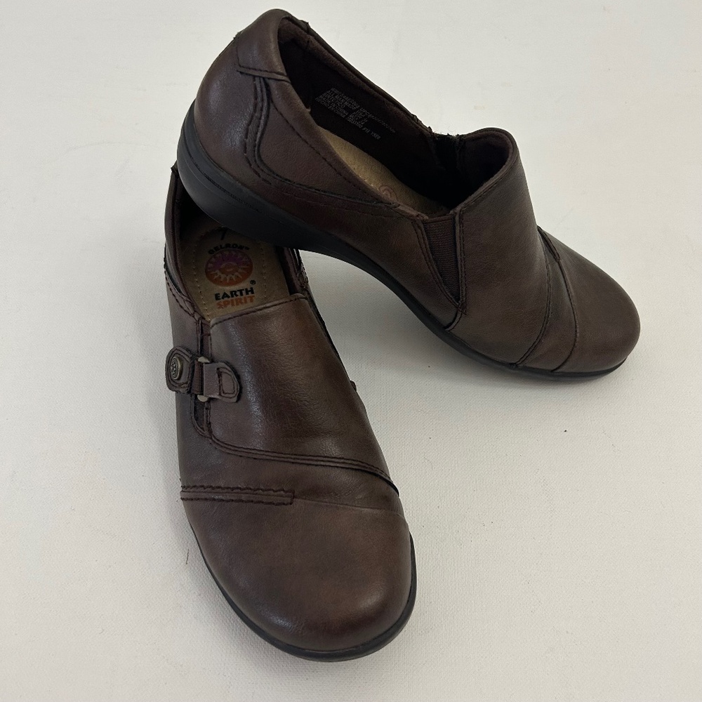 Earth Spirit Gelron Cushion Brown Slip on Loafers size 7